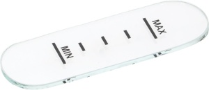 СТЕКЛО УРОВНЯ 89X30 ММ С РАЗМЕТКОЙ