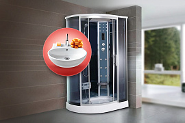 Раковина в подарок при покупке душевой кабины